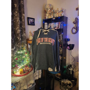 RetroVision Apparel Gray Lake of the Ozarks Hoodie XL